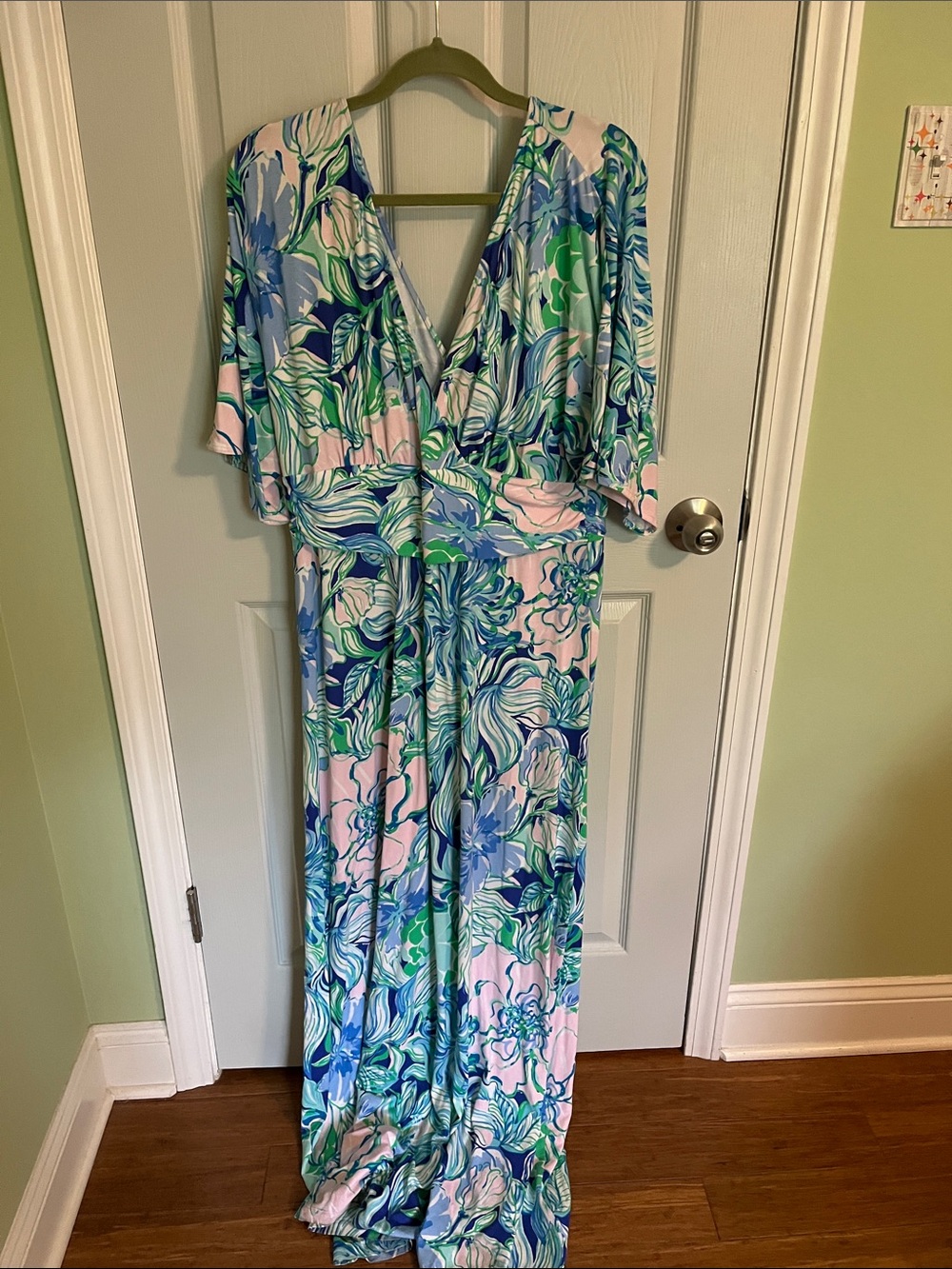 Lilly Pulitzer Pink, Blue & Green Floral Dress